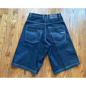VTG Southpole Jean Shorts Mens 32 Baggy Wide Legged Y2K Dark Wash Hip Hop Skater